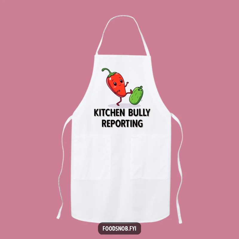Funny Apron: Kicking Chili Pepper for Kitchen Comedy