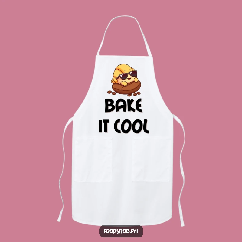 Funny Croissant Sunglasses Apron: Cook with Cool Breakfast Style