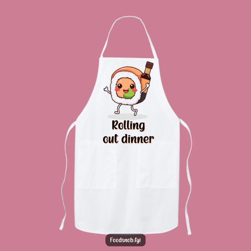 Funny Kawaii Sushi Apron - Cook with Rhythm and Humor!