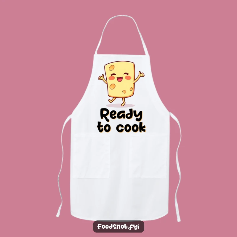 Funny Smiling Cheese Jig Apron: Cook with Cheesy Flair