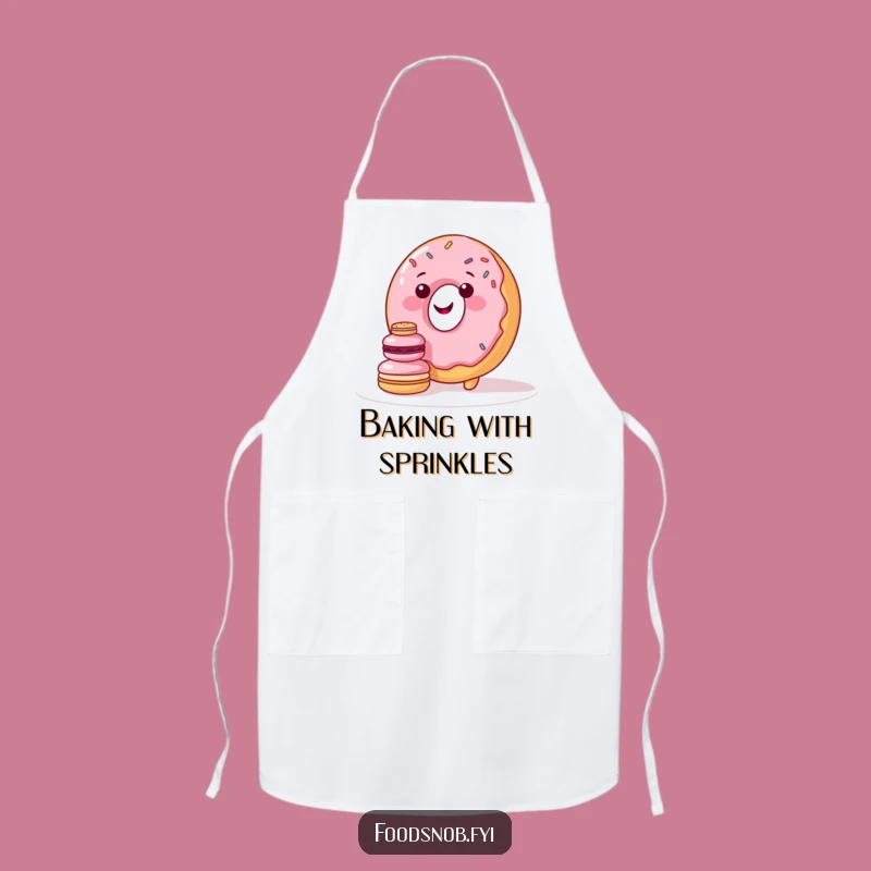 Funny Sweet Struggle Donut Apron: Bake with Joyful Effort!