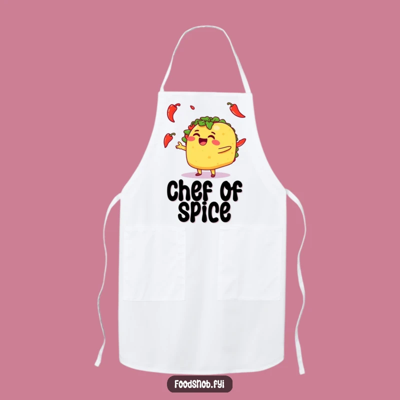 Funny Taco Juggling Peppers Apron: Cook Up Laughs with This Hilarious Kitchen Essential!