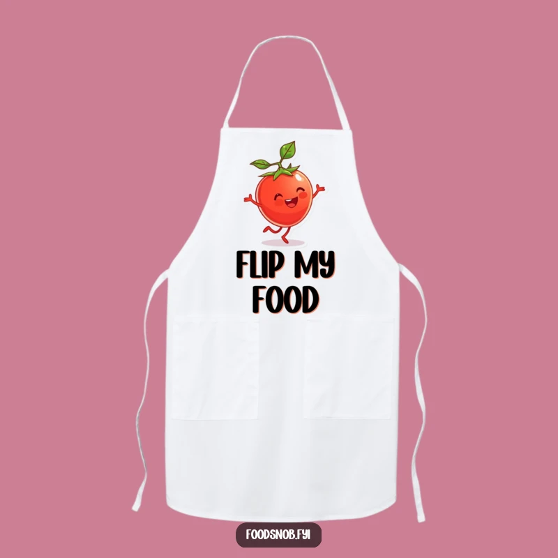 Funny Tomato Cartwheel Apron: Cook with Energy and Fun