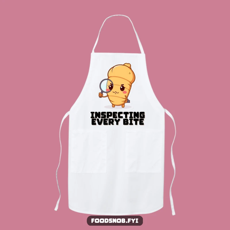 Funny Haughty Croissant Apron: Chic Kitchen Pastry Wear Gift