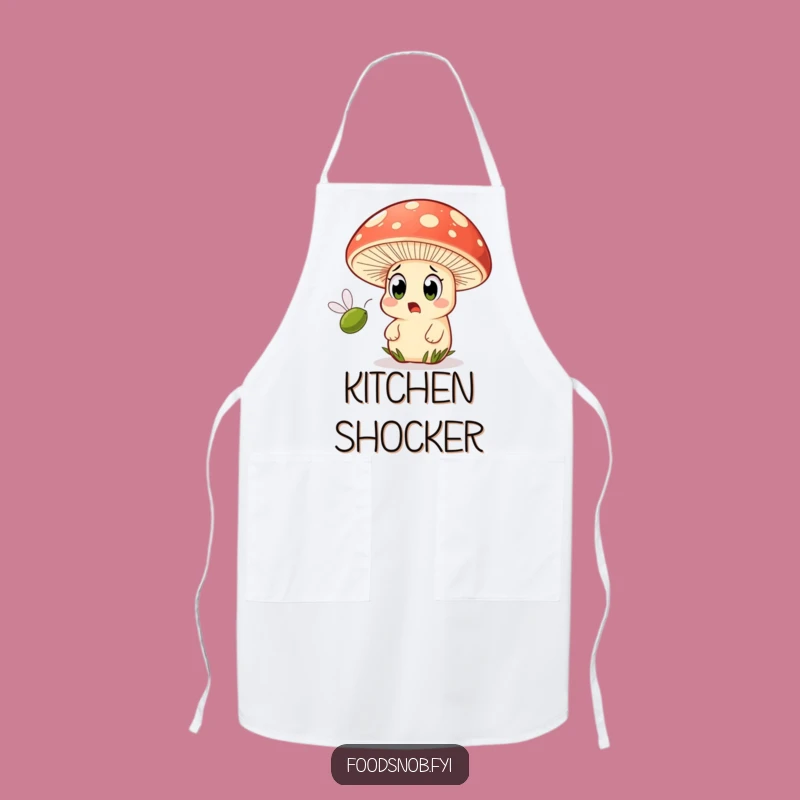 Funny Mushroom Apron: Don't Let Olives Surprise You! Hilarious Kitchen Gift!