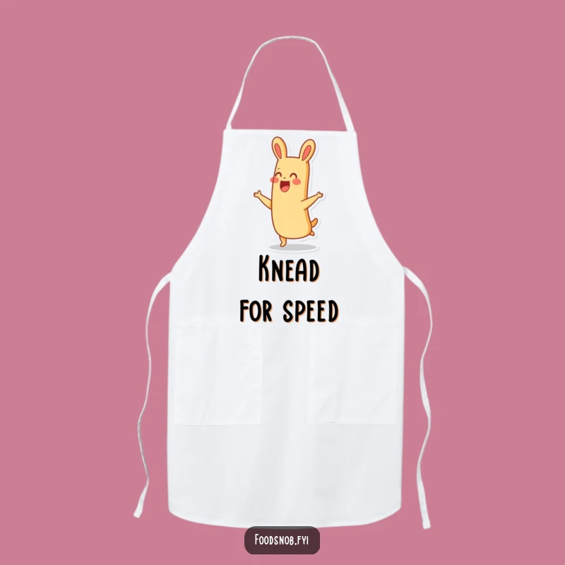 Funny Hopping Baguette Apron: Cook with Joyful Bread Flair
