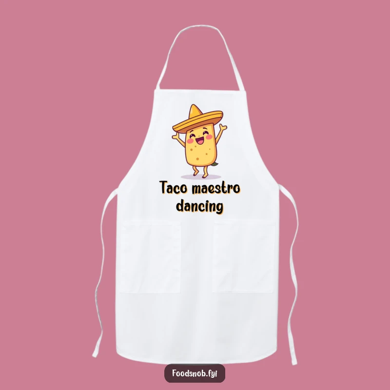 Funny Dancing Taco Apron: Cook with Fiesta Flair and Fun