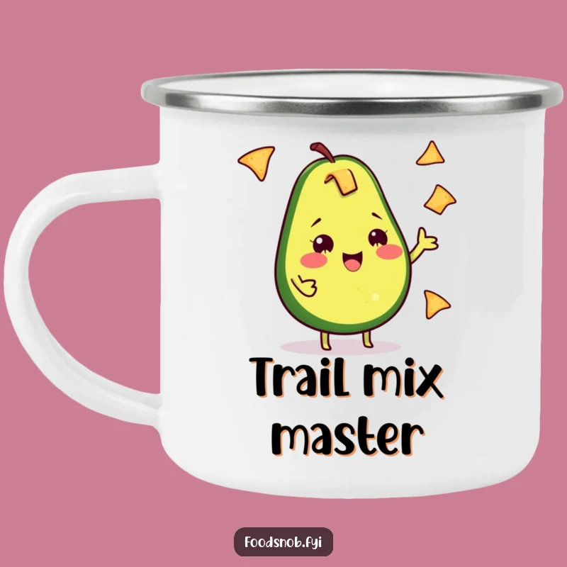 Funny Avocado Juggling Camping Mug: Guac Lover Adventure - Outdoor Gift