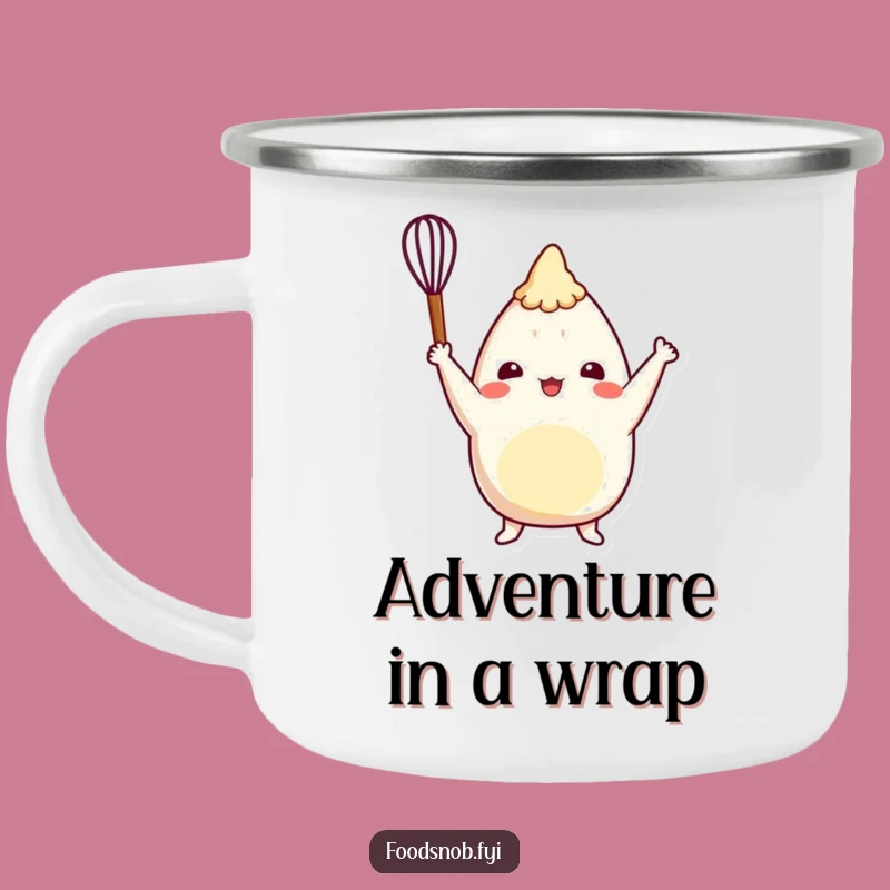 Funny Burrito Camping Mug: Cheerful Chef Adventure Gift Mug