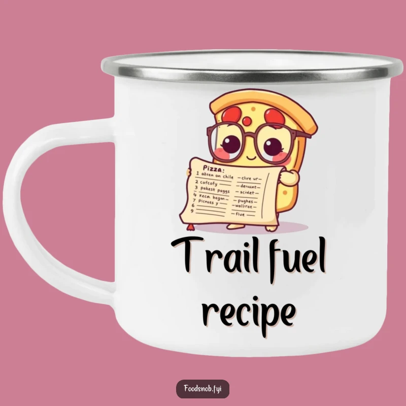 Funny Smart Pizza Camping Mug: Fuel Your Adventures Wisely!