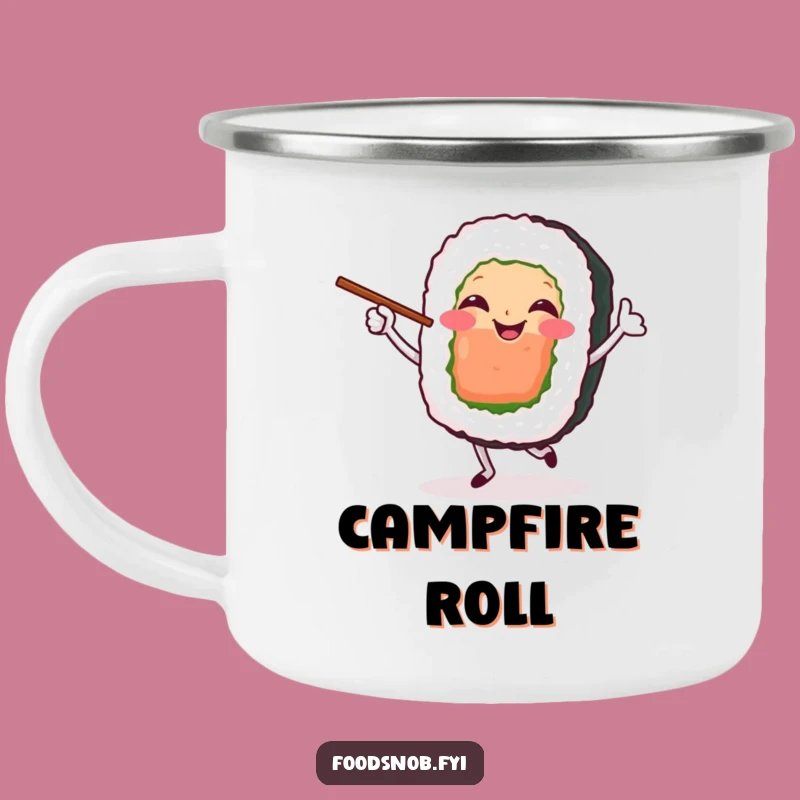 Funny Sushi Dancer Camping Mug: Your Adventure Fuel for Delicious Sips
