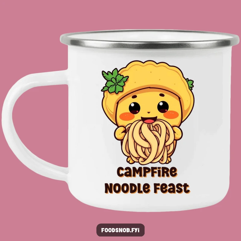 Funny Taco Noodle Camping Mug: Whimsical Foodie Adventure Gift