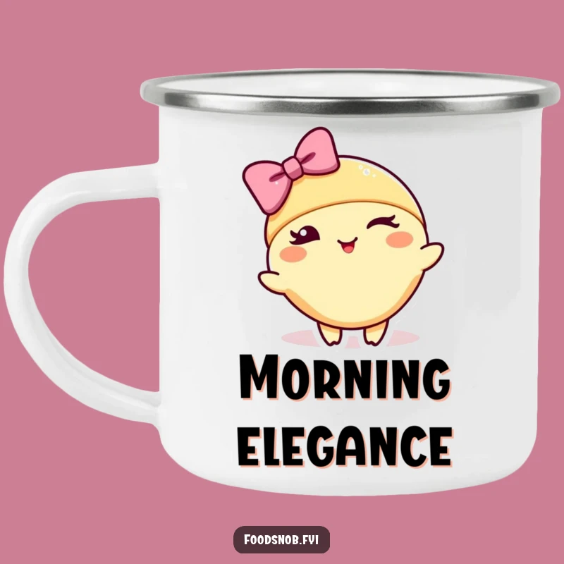 Funny Trail Croissant Mug: Stylish Sips on the Go