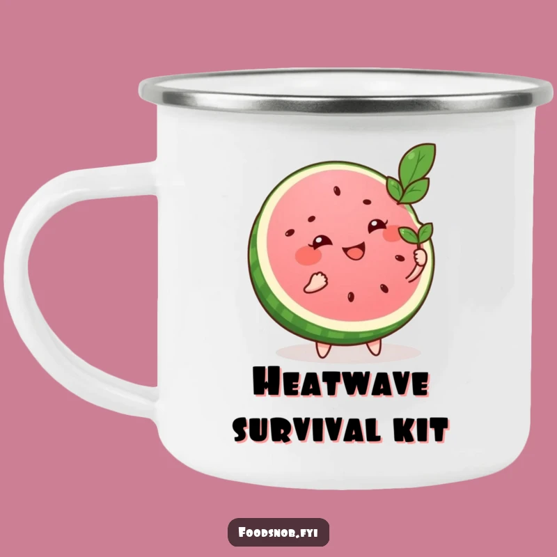 Funny Watermelon Camping Mug: Sip Your Adventure with Hilarious Cool
