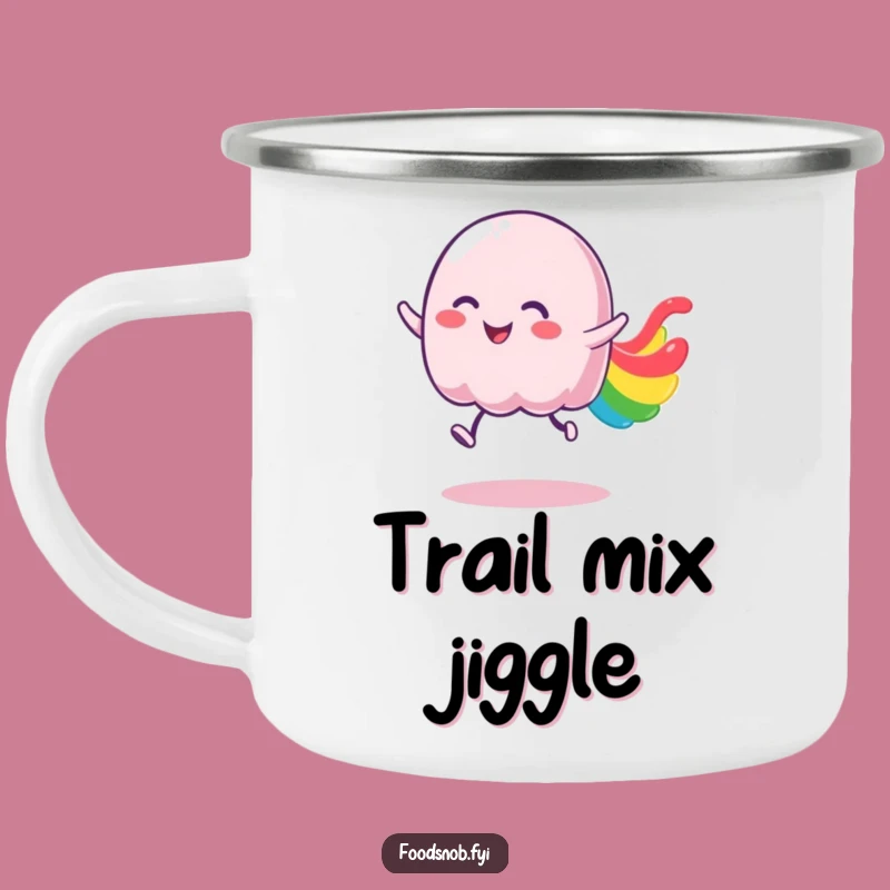 Funny Jelly Camping Mug: Joyful Dessert Companion for Outdoor Fun