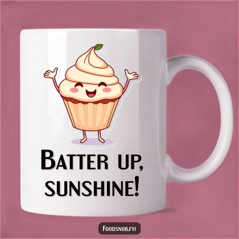 Funny Cupcake Dance Mug: Joyful Treat Character - Sweet Gift
