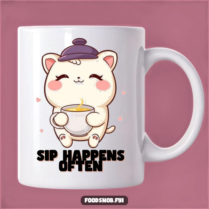 Funny Boba Tea Wink Mug - Playful Tea Lover's Funny Gift