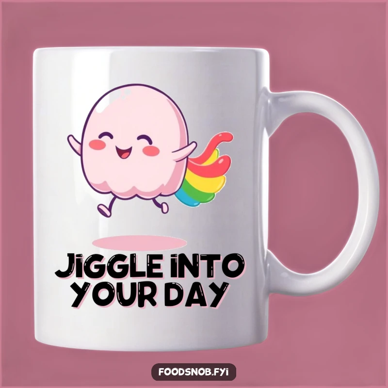 Funny Jelly Mug: Joyful Dessert Lover Gift with Colorful Trail!