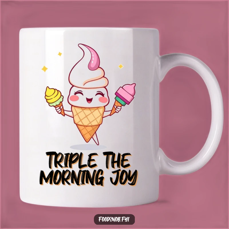 Funny Juggling Ice Cream Cone Mug: A Sweetly Hilarious Gift for Dessert Lovers