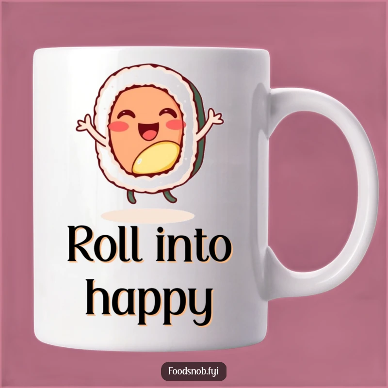 Funny Sushi Dance Mug, Roll with Joy with This Comedic Gift!
