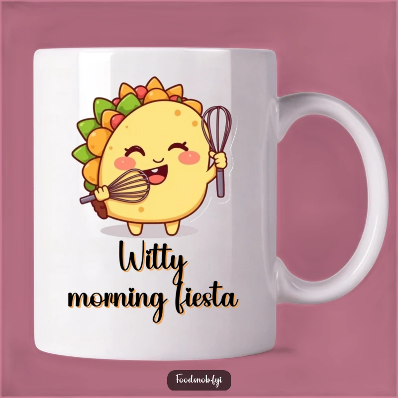 Funny Taco Chef Mug, Whisk Up Smiles with This Comedic Gift!