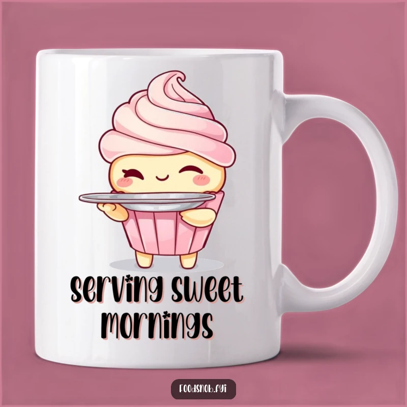 Funny Winking Cupcake Mug - Sweet Treat Gift for Delightful Mornings