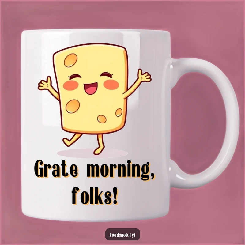 Funny Smiling Cheese Jig Mug: Perfect Gift for Cheese Lovers