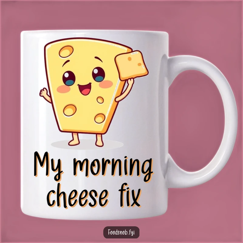 Funny Fancy Cheese Mug: Elegant Humor for Cheese Lovers!