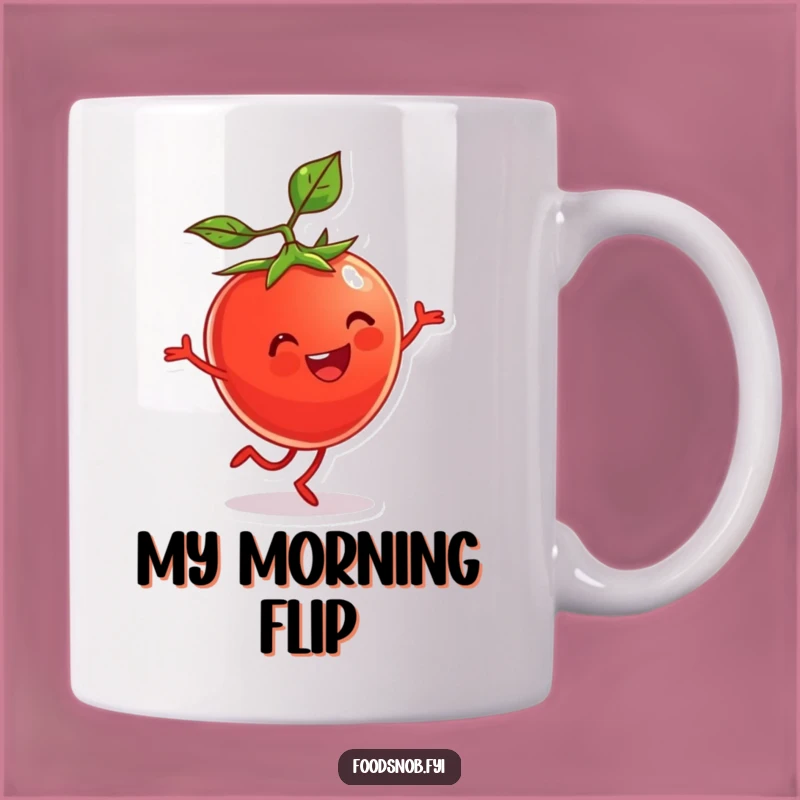 Funny Tomato Cartwheel Mug: A Whimsical Gift for Energetic Souls