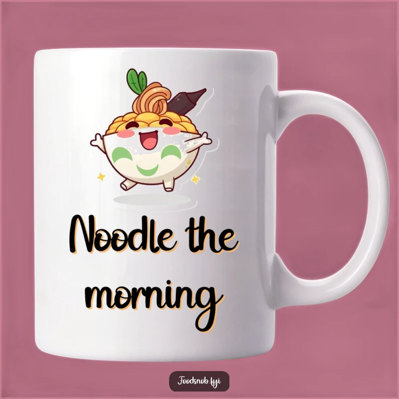 Funny Ramen Bowl Mug - Bouncy & Enthusiastic Gift for Noodle Lovers