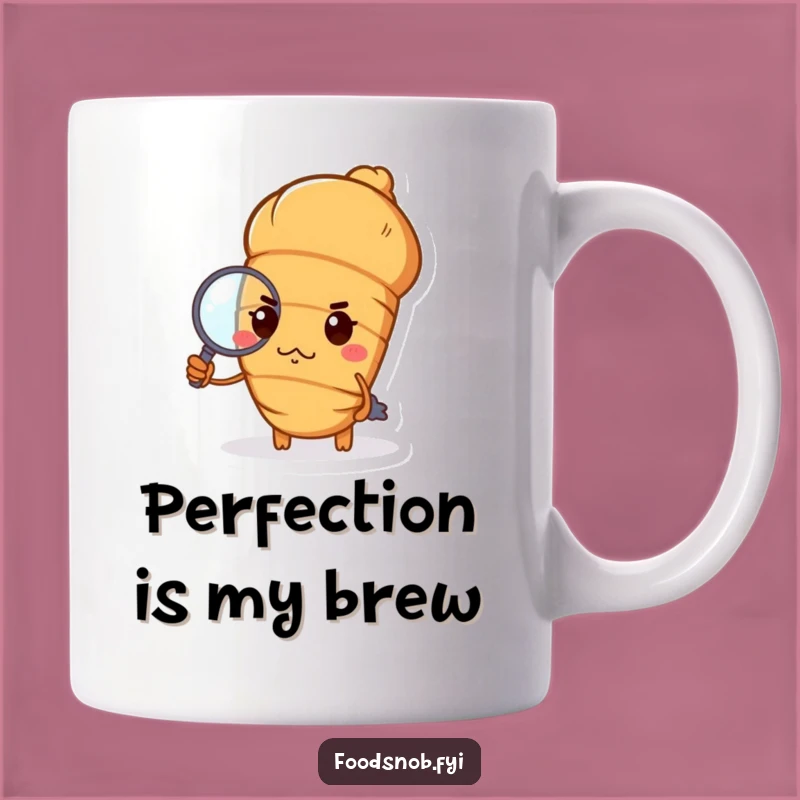 Funny Haughty Croissant Mug: Sophisticated Pastry Humor Gift