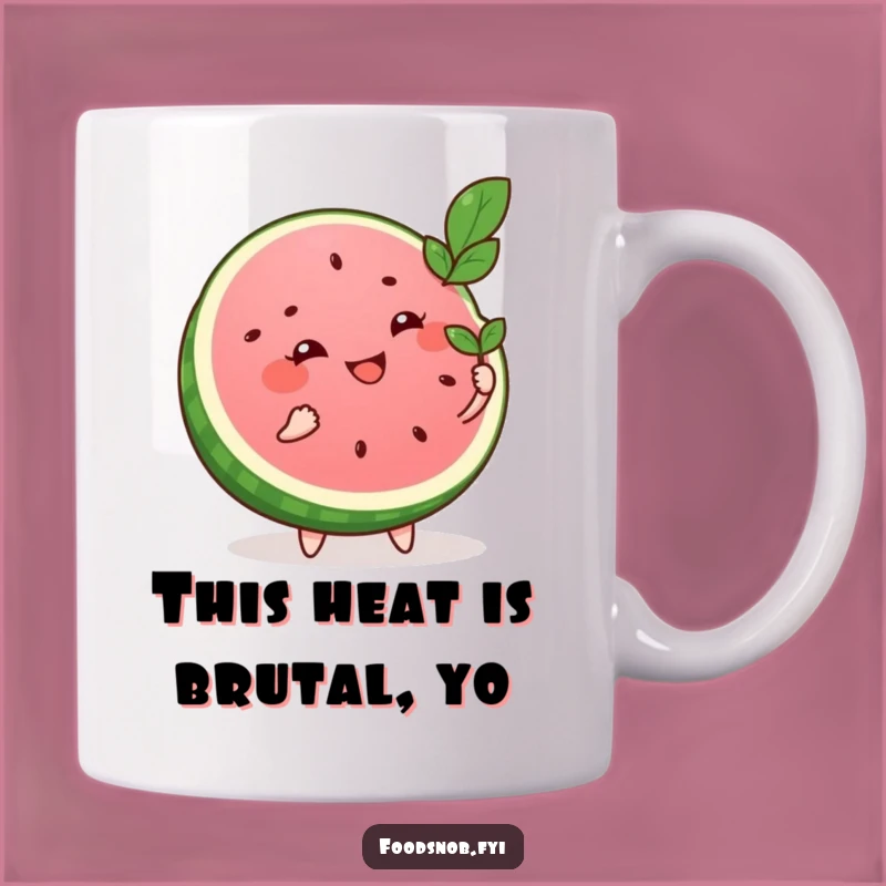 Funny Watermelon Slice Fanning Mug: A Hilarious Summer Gift for Friends