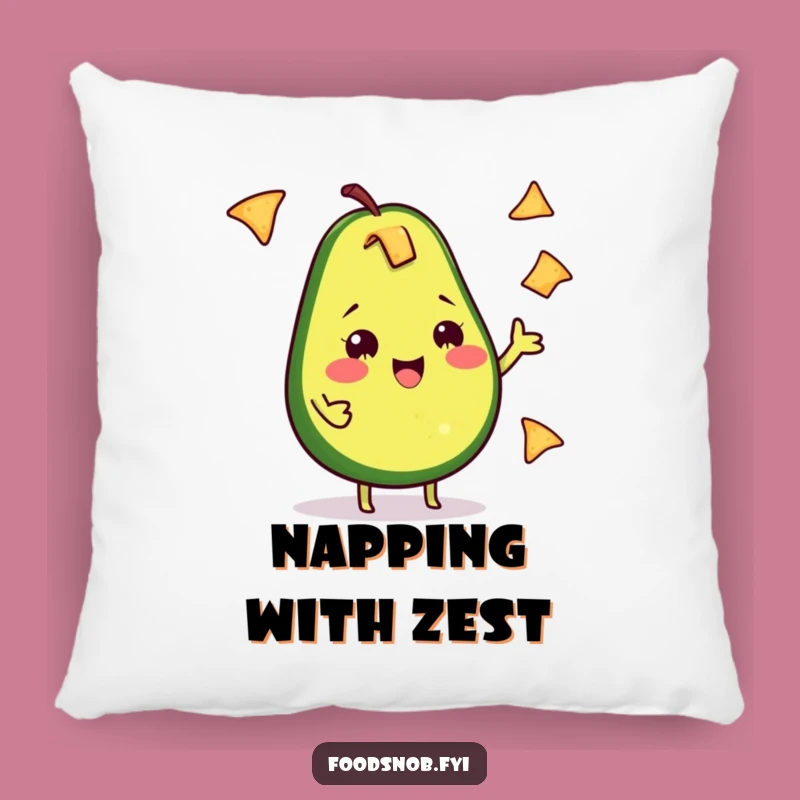 Cute Avocado Juggling Pillow: Soft & Funny Guac Accent - Cozy Gift