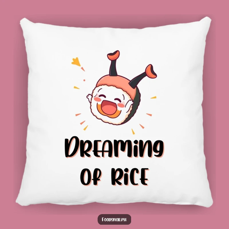 Cute Sushi Somersault Pillow: Soft & Funny Roll Accent - Cozy Gift