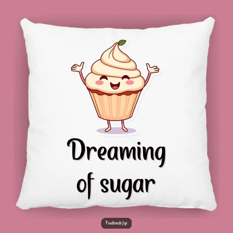 Cute Cupcake Dance Pillow: Soft & Funny Treat Decor - Cozy Gift