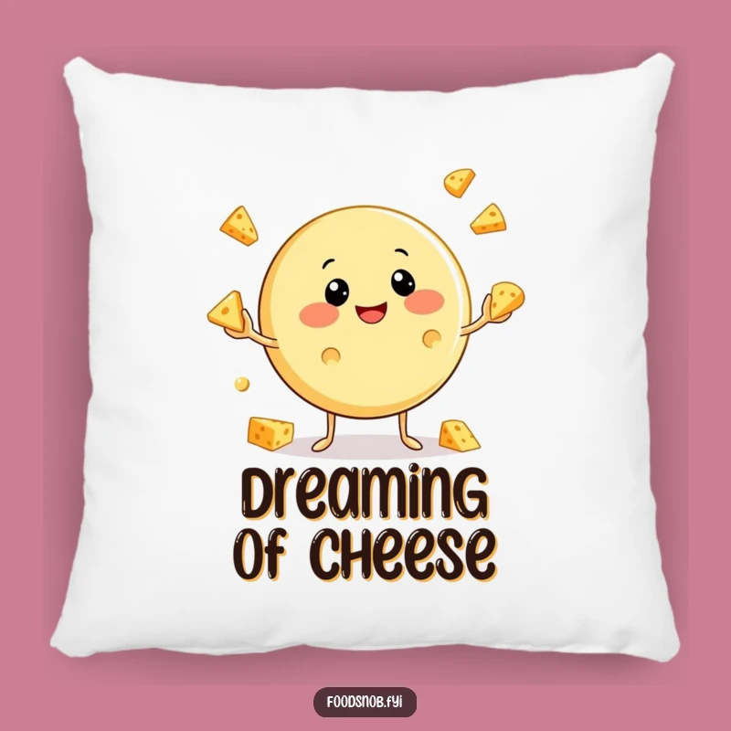 Funny Cheese Juggling Pillow: Comfy & Cheesy Home Accent