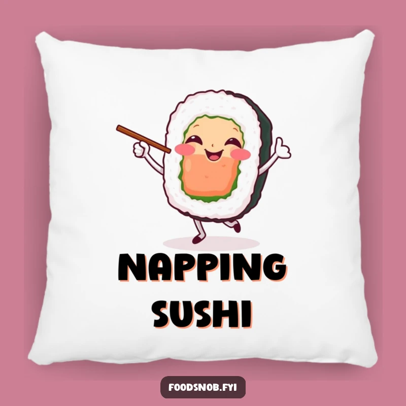 Funny Sushi Dancer Pillow: Snuggle Up with this Dancing Delight