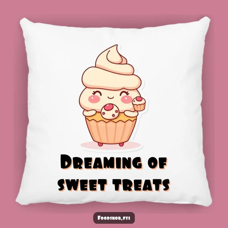 Funny Sweetheart Cupcake Pillow: Cozy Comfort with a Sweet Touch