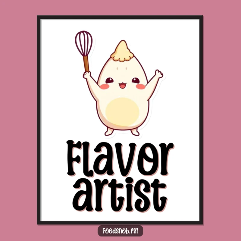 Funny Burrito Digital Art: Cheerful Chef Graphic for Fun Decor Gift