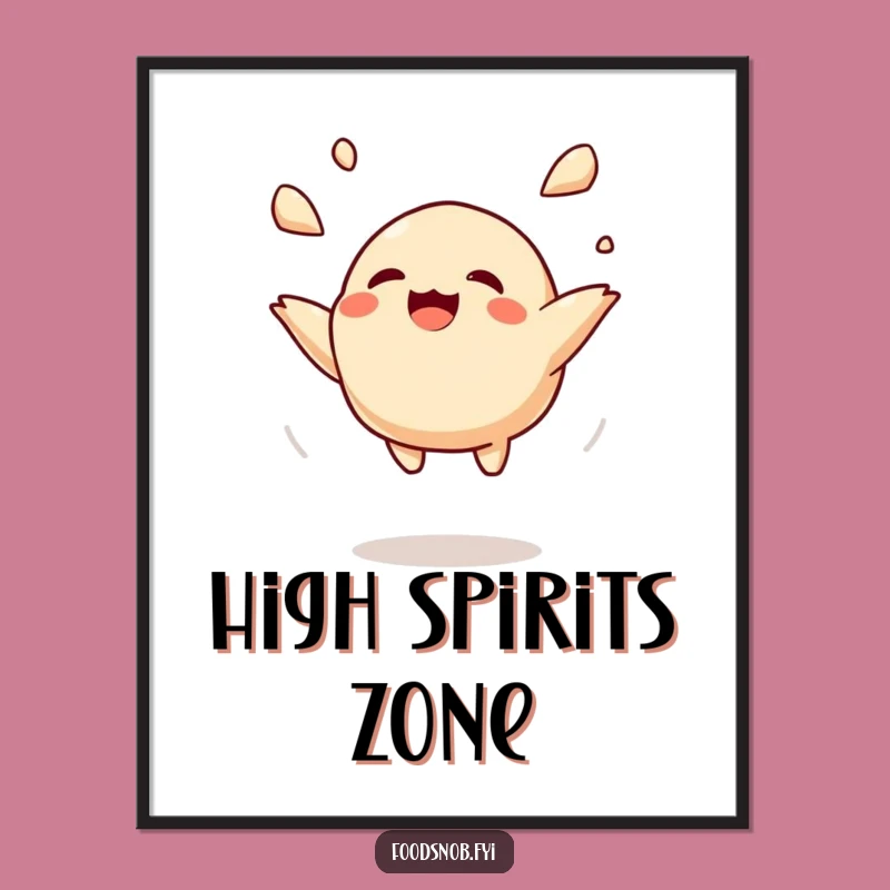 Funny Dumpling Toss Digital Art: Instant Joyful Decor