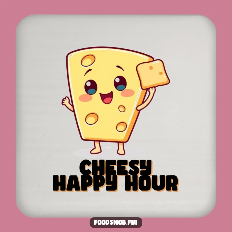 Funny Fancy Cheese Coaster: Protect Surfaces with Gourmet Class!