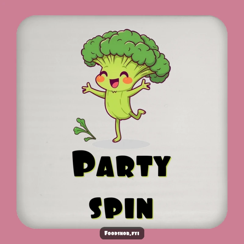 Funny Broccoli Drink Coaster - Protect Surfaces with Hilarious Effort!