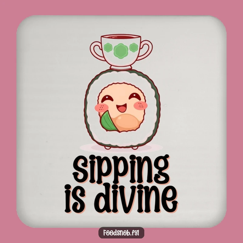Funny Sushi Tea Coasters: Protect Surfaces with Cute Balance!