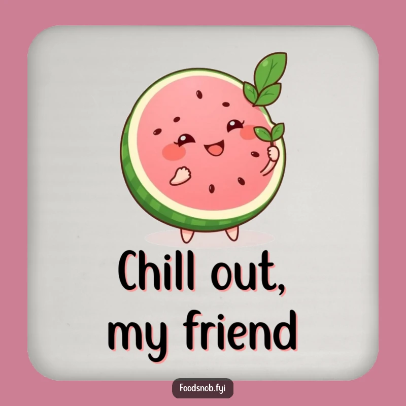 Funny Watermelon Slice Coaster: Protect Surfaces with Hilarious Summer Flair