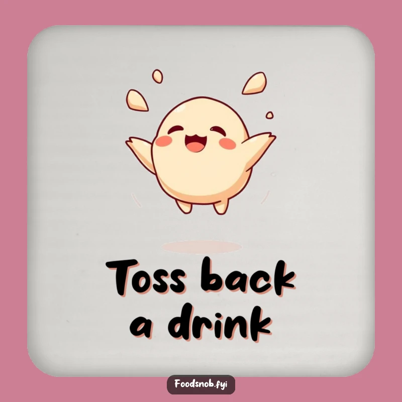 Funny Dumpling Coaster Set: Protect Your Table with a Toss