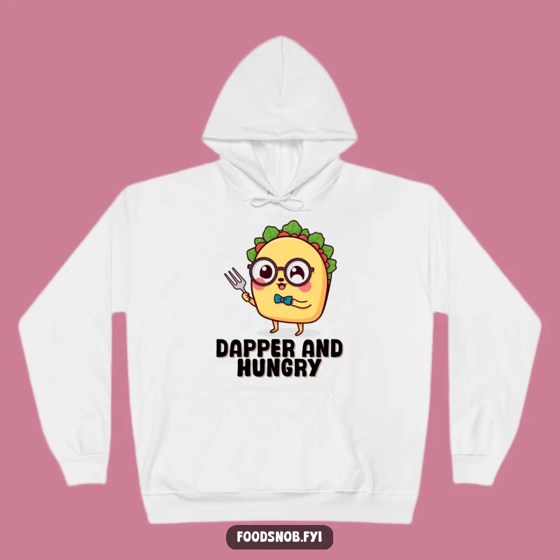 Funny Taco Monocle Hoodie: Cozy Up with a Classy Taco's Warm and Humorous Style