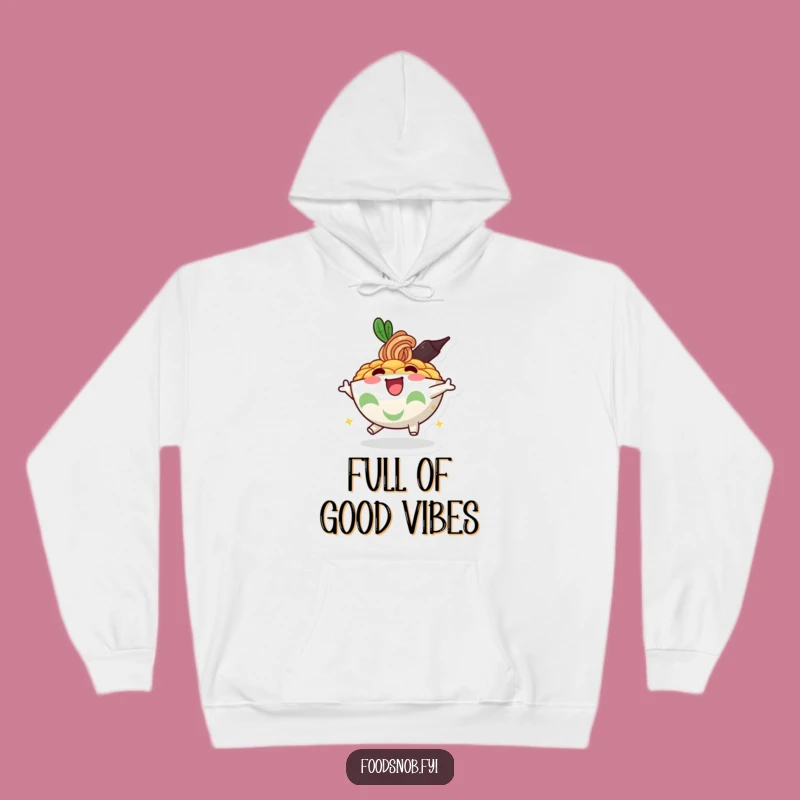 Funny Ramen Bowl Hoodie - Cozy & Cheerful Apparel for Noodle Fans