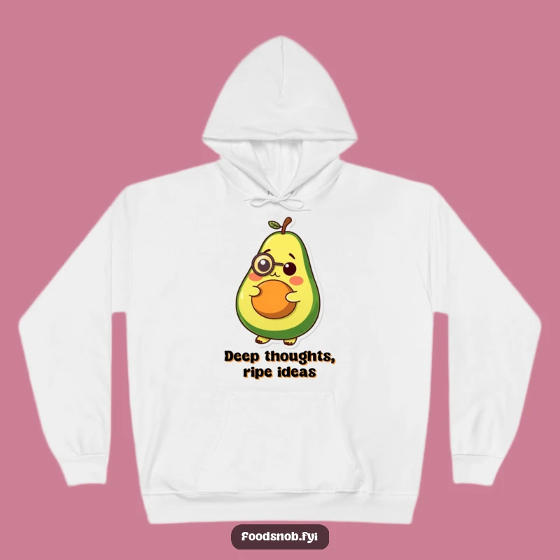Funny Avocado Monocle Hoodie, Stay Cozy and Classy This Season!