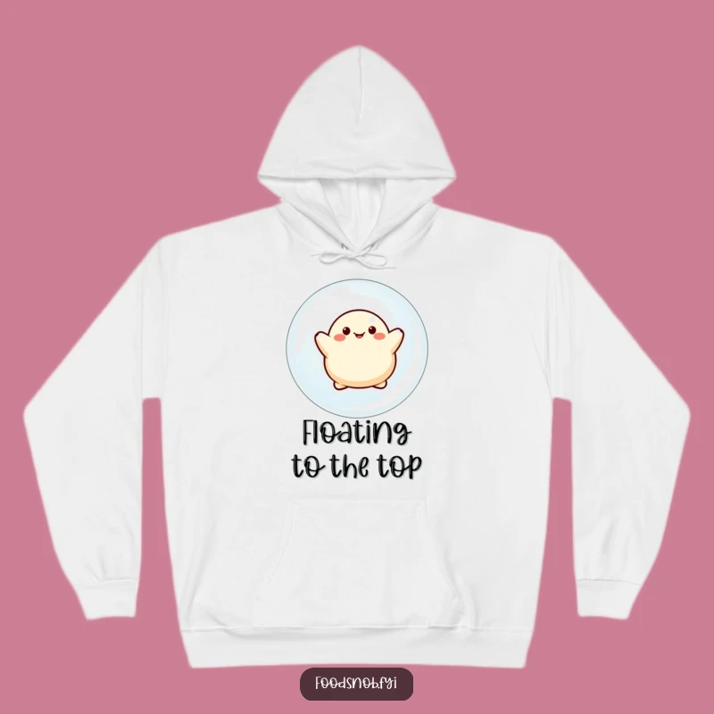 Funny Dumpling Bubble Float Hoodie - Cozy & Cute Steaming Dumpling Wear