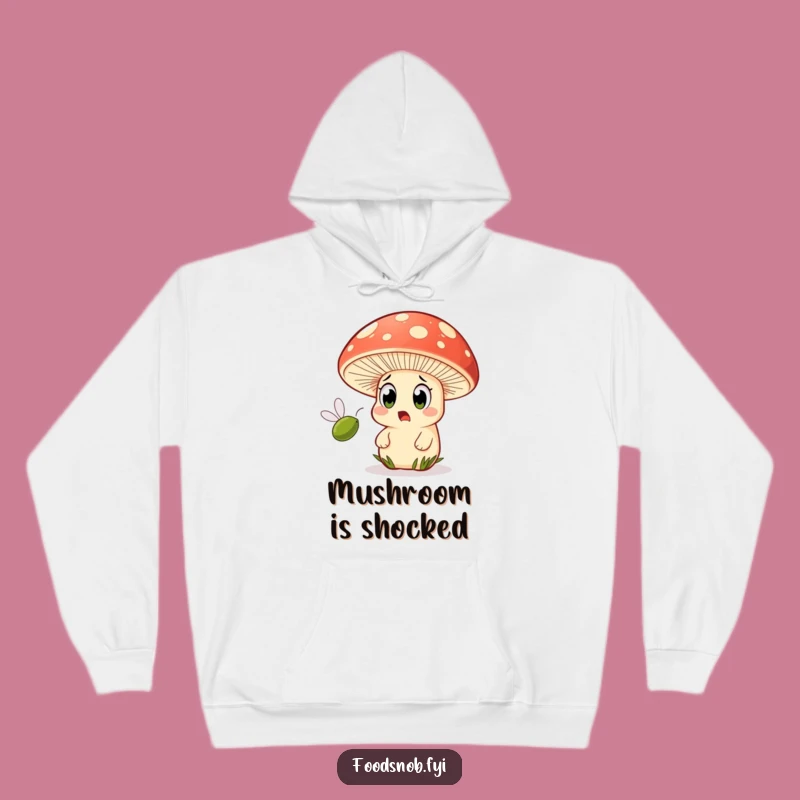 Funny Mushroom Hoodie: Watch That Olive Fly By! Cozy & Hilarious Gift!